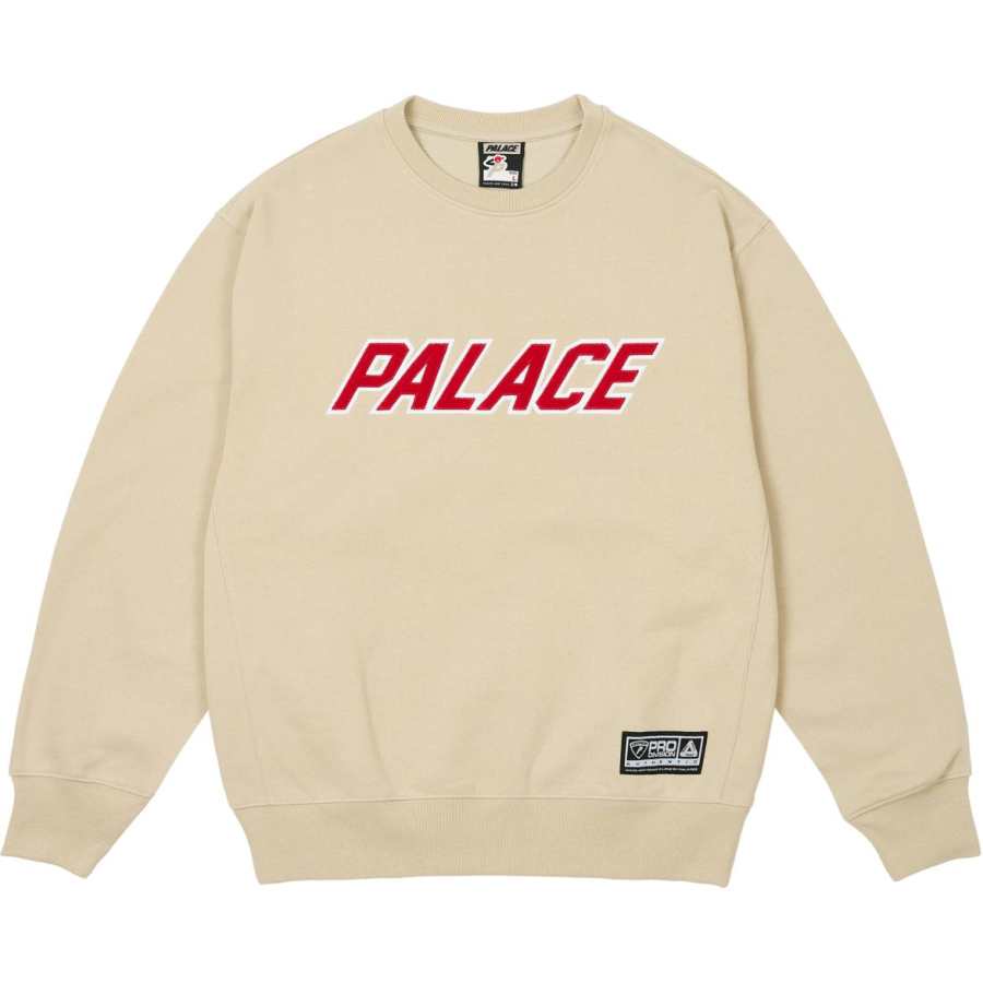 PALACE SS25 Sweatshirt Unisex Lime Gray