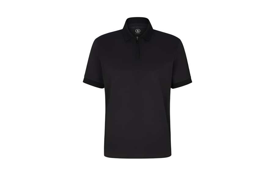 BOGNER Polo Shirts Men's Black Polo Collar Moderate Straight Fit