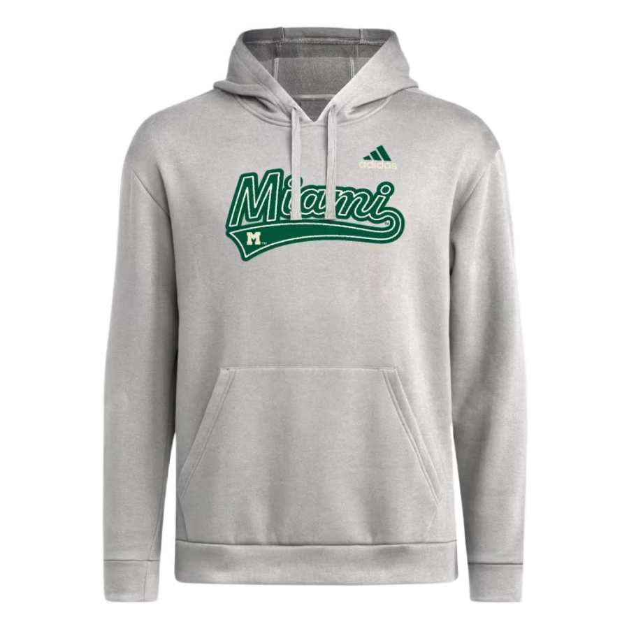 Adidas Adidas Free Shipping With AdiClub Miami Hurricanes Fleece Hooded Sweatshirt