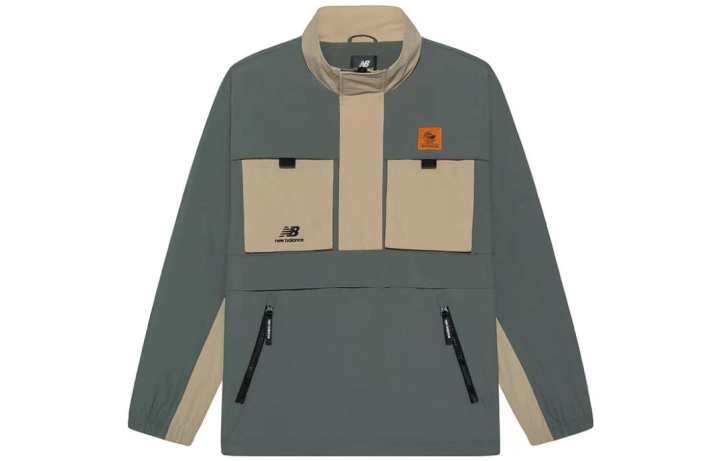 New Balance New Balance Jackets Unisex Green Stand Collar Moderate Workwear