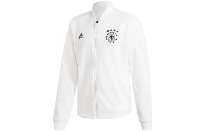 Adidas Adidas Jackets Men's White Baseball Collar Moderate Straight Fit
