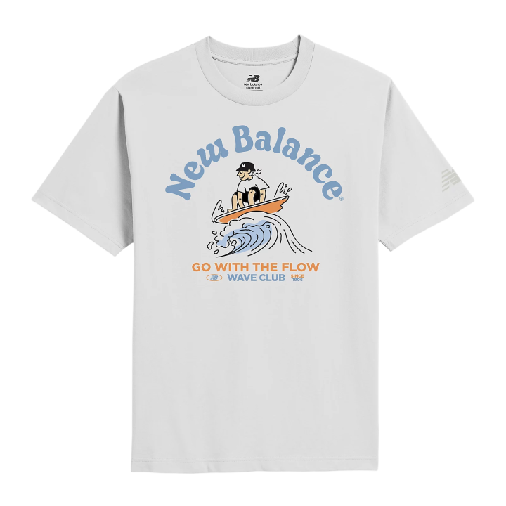 New Balance New Balance SS25 Big Wave T Shirt Men's White