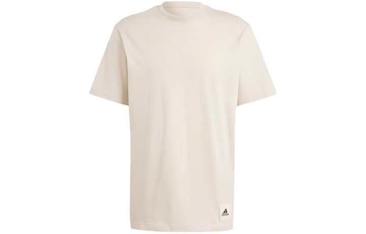 Adidas Adidas T Shirts Men's Beige Crew Neck Moderate Straight Fit