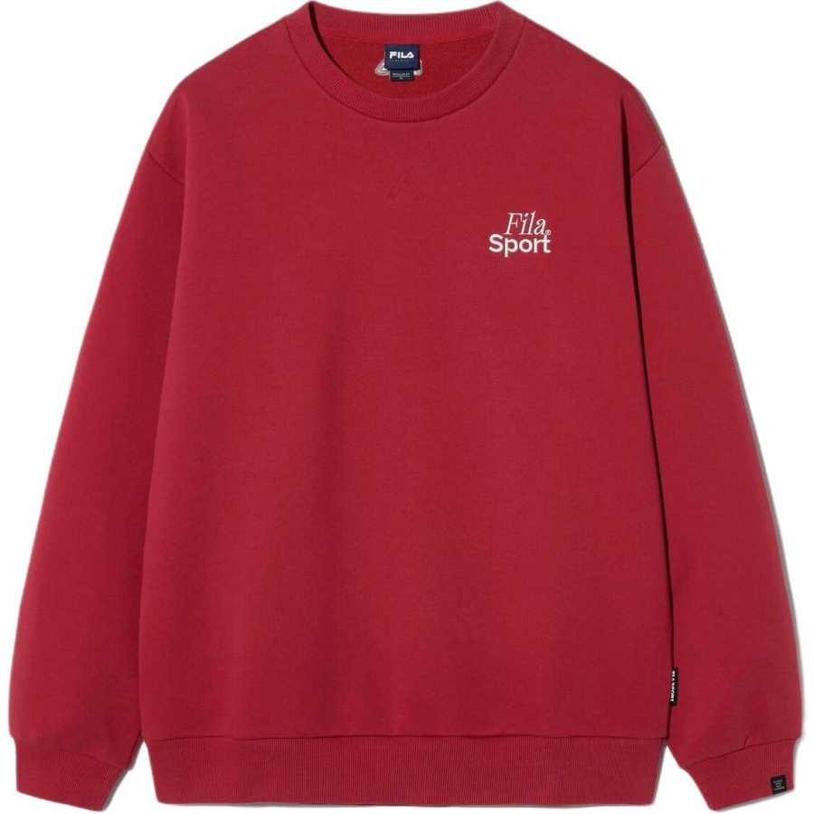 FILA Sweatshirts Unisex Red Crew Neck Moderate