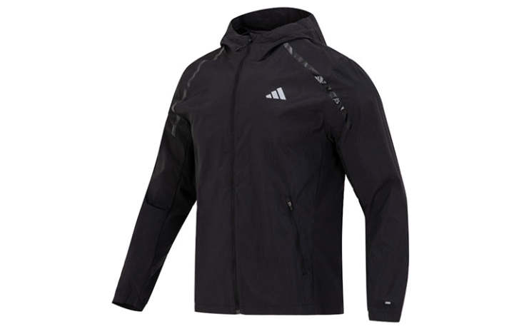 Adidas Adidas Jackets Men's Black Hooded Moderate Instructor