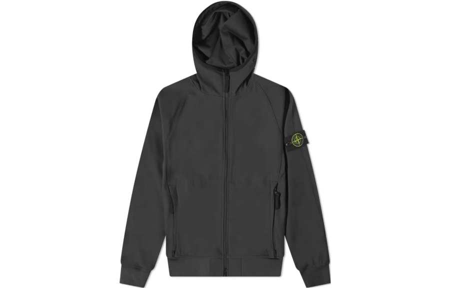 STONE ISLAND STONE ISLAND LIGHT SOFT SHELL R Jacket Men's Black