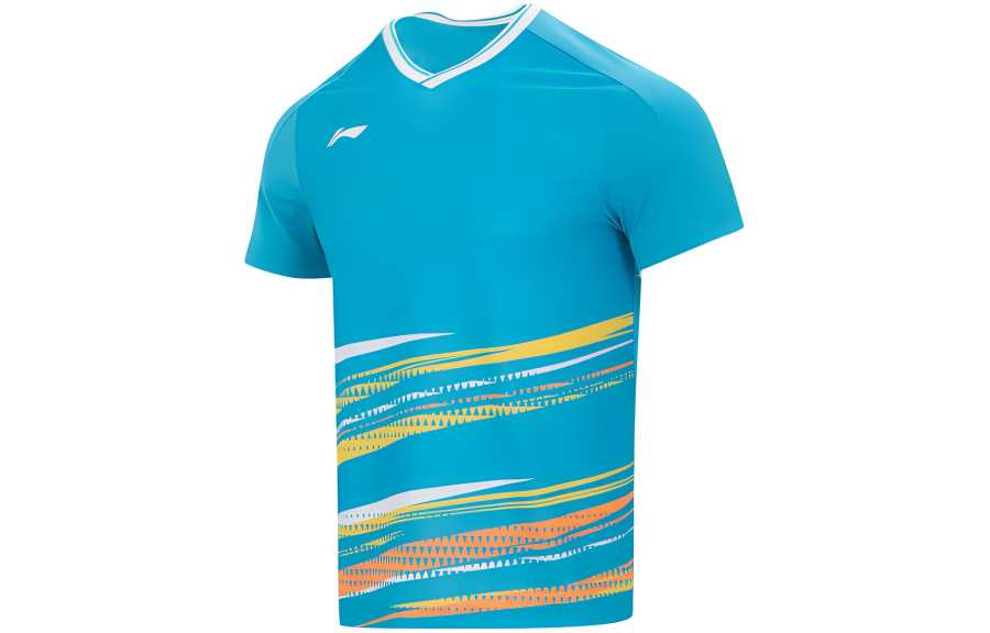 Li-Ning Li Ning Badminton Collection T Shirt Unisex Light Aqua Blue