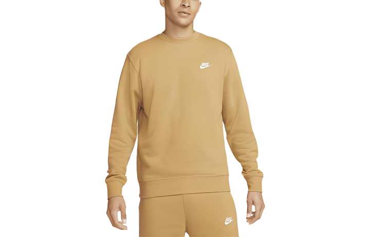 Nike Nike Sweatshirts Men's Earth Yellow Crew Neck Moderate Regular