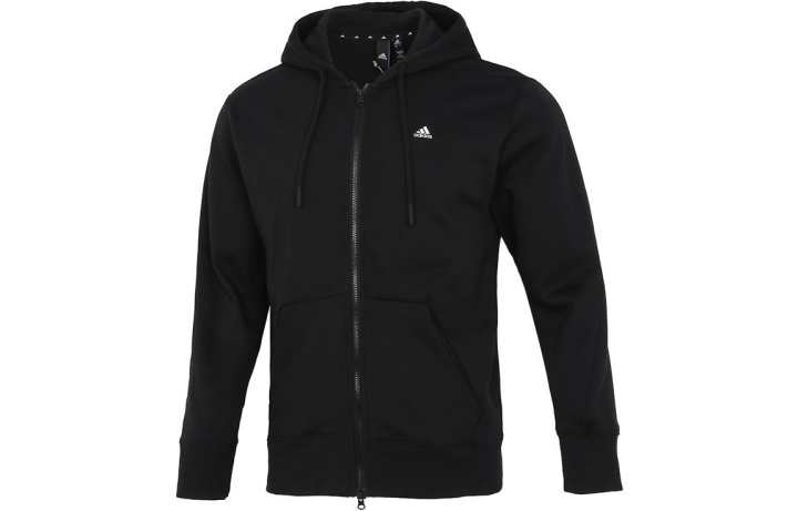Adidas Adidas Jackets Men's Black Hooded Moderate Other