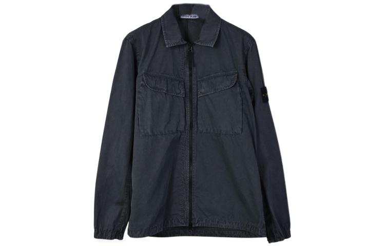 STONE ISLAND Jackets Men's Petroleum Green Lapel Thin Other
