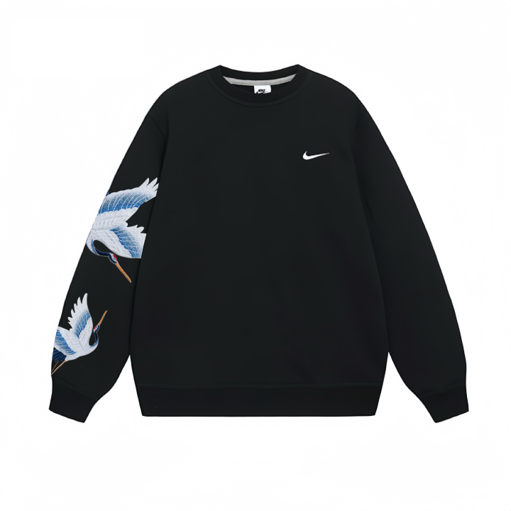 Nike Nike Sweatshirts Unisex Black Crew Neck Moderate Regular