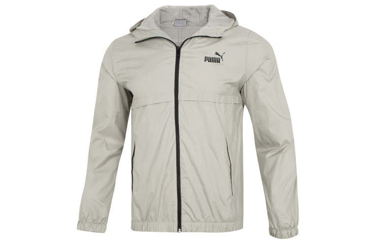 PUMA Jackets Men's Slate Gray Hooded Moderate Other