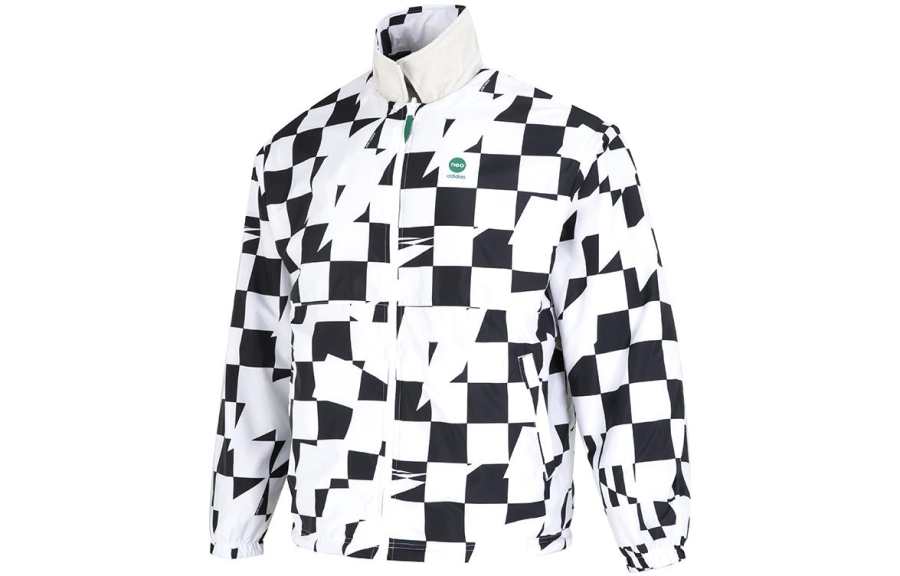 Adidas Neo Jackets Unisex Black/White Lapel Moderate Other