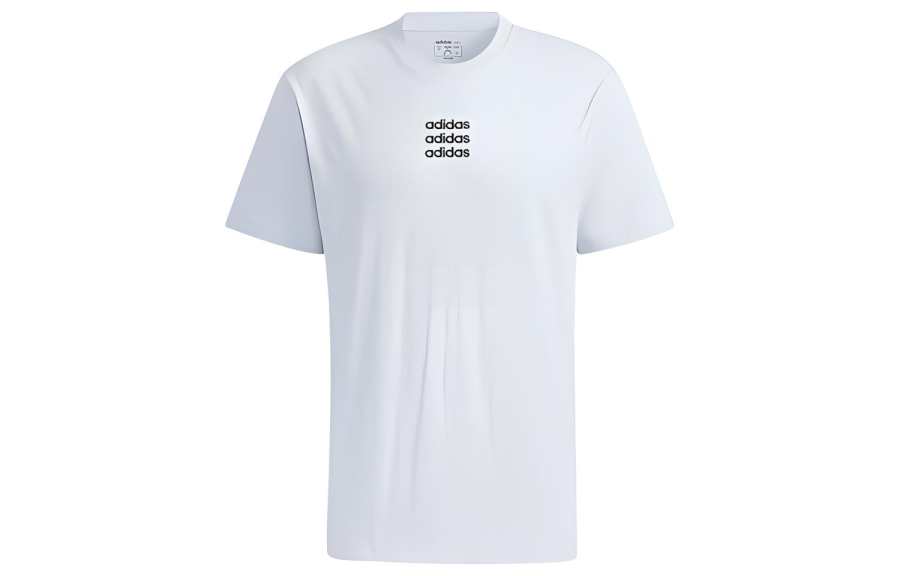Adidas Neo Straight Fit T Shirt Men's Light Blue