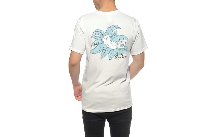 RIPNDIP T Shirts Unisex White Crew Neck Moderate Straight Fit