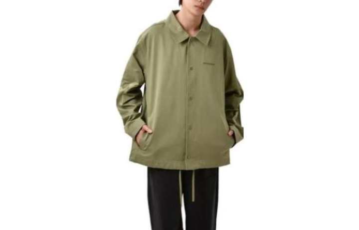 New Balance New Balance Jackets Men's Army Green Lapel Moderate Other