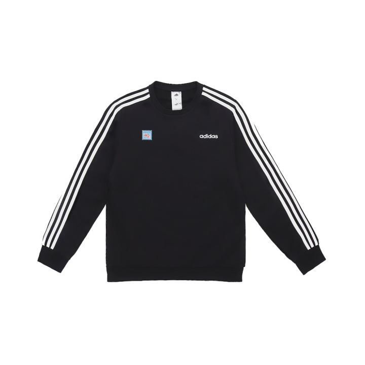 Adidas Adidas Sweatshirts Men's Black Crew Neck Moderate Regular