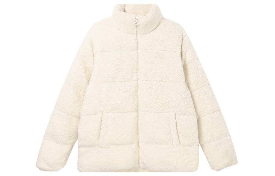 PUMA PUMA Jackets Unisex White Stand Collar Moderate Other