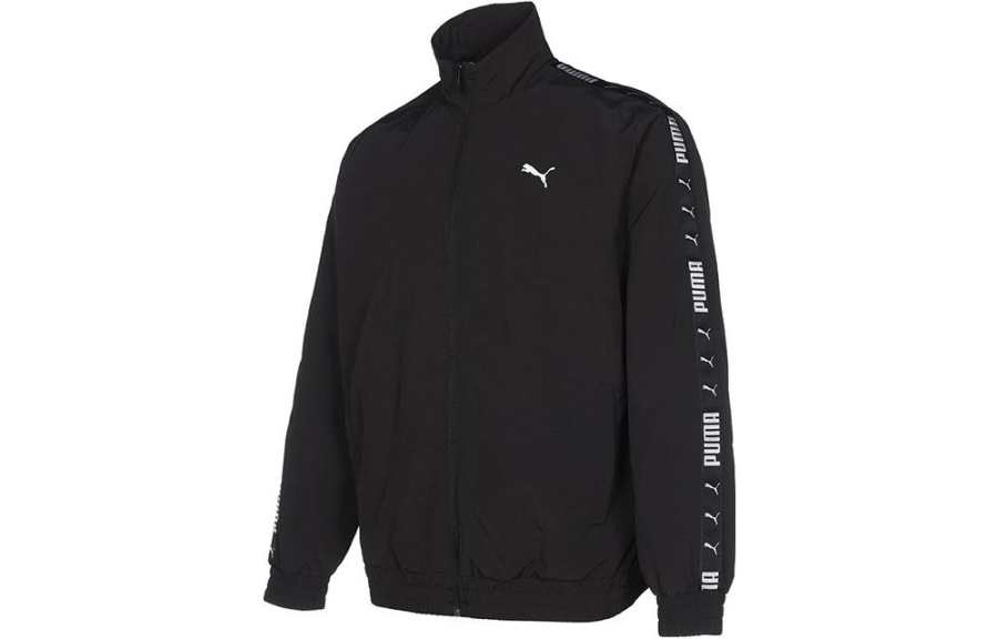 PUMA PUMA Jackets Unisex Black Stand Collar Moderate