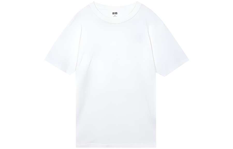UNIQLO U Collection T Shirts Men's White Crew Neck Moderate Straight Fit