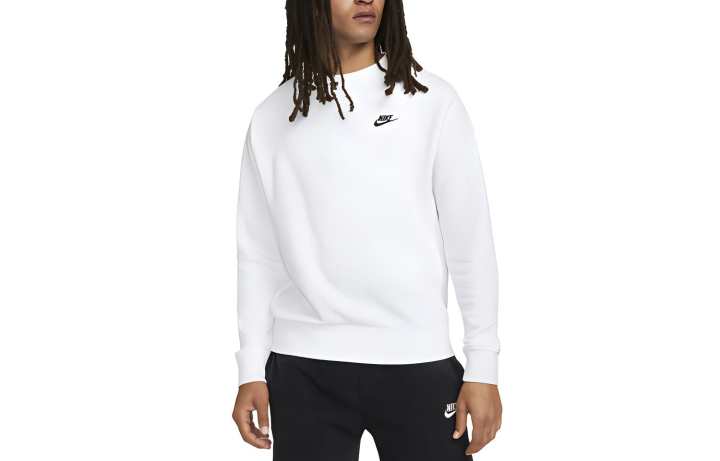 Nike Nike Sweatshirts Men's White Crew Neck Moderate Regular