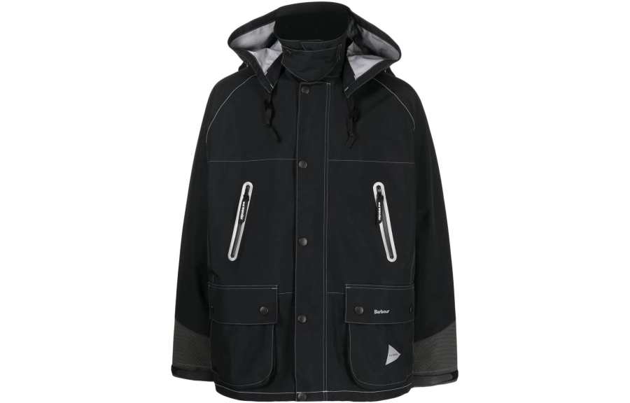 BARBOUR 【Previous Season】logo-print hooded jacket