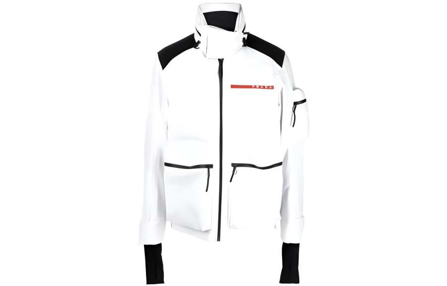 PRADA PRADA Logo appliqué Padded Ski Jacket