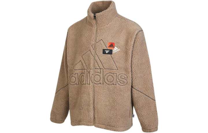 Adidas Adidas Jackets Unisex Brown Stand Collar Moderate Other