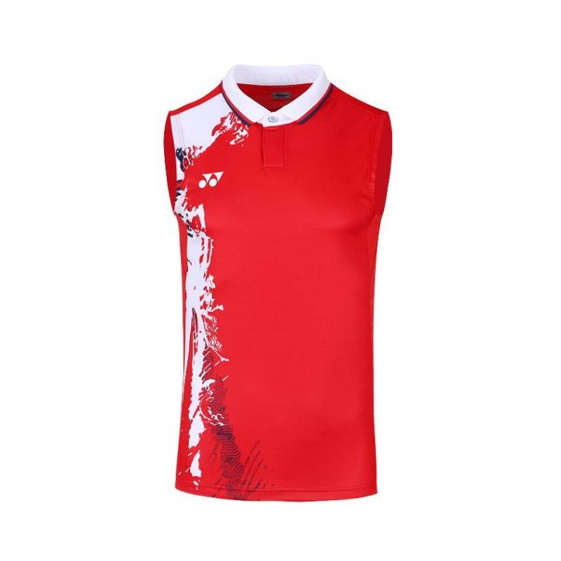 YONEX Tank Tops Men's Lapel Moderate Other