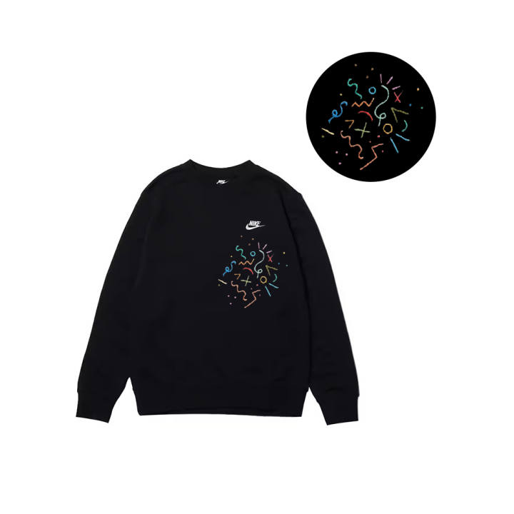 Nike Nike Sweatshirts Men's Black Crew Neck Moderate