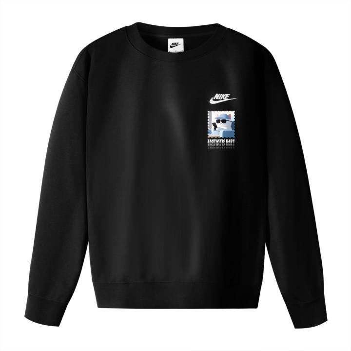 Nike Nike Sweatshirts Unisex Black Crew Neck Moderate Regular