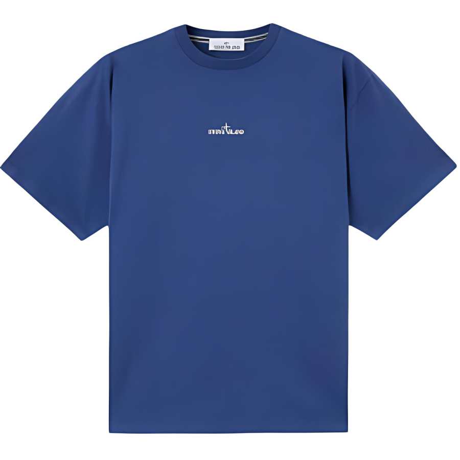 STONE ISLAND Logo Printed Crewneck T Shirt