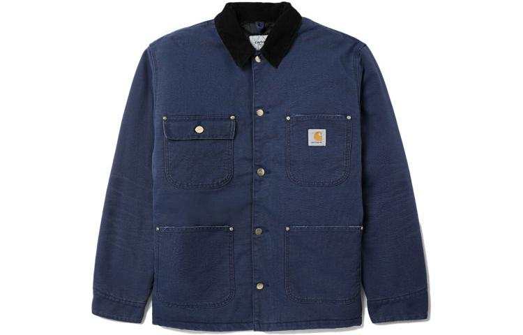 Carhartt WIP Jackets Unisex Marine Blue Lapel Moderate Other