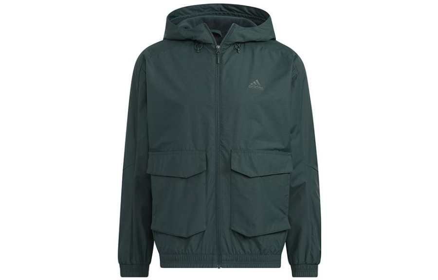 Adidas Adidas Jackets Men's Green Hooded Moderate Other