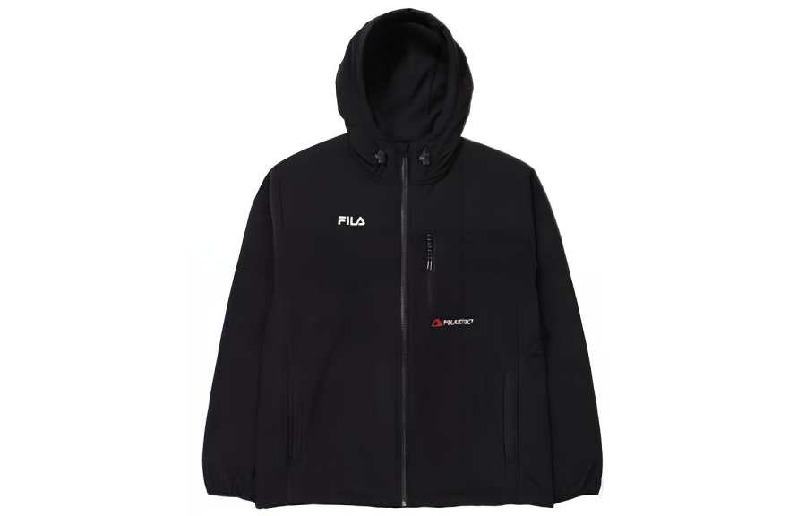 FILA Jackets Men's Black Hooded Moderate Other