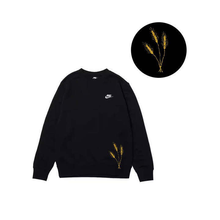 Nike Nike Sweatshirts Men's Black Crew Neck Moderate Regular