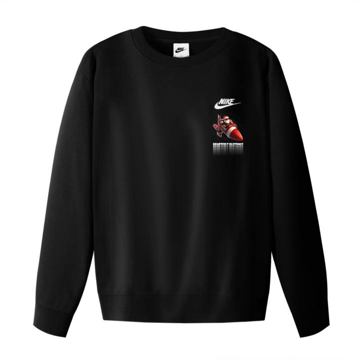 Nike Nike Sweatshirts Unisex Black Crew Neck Moderate Regular