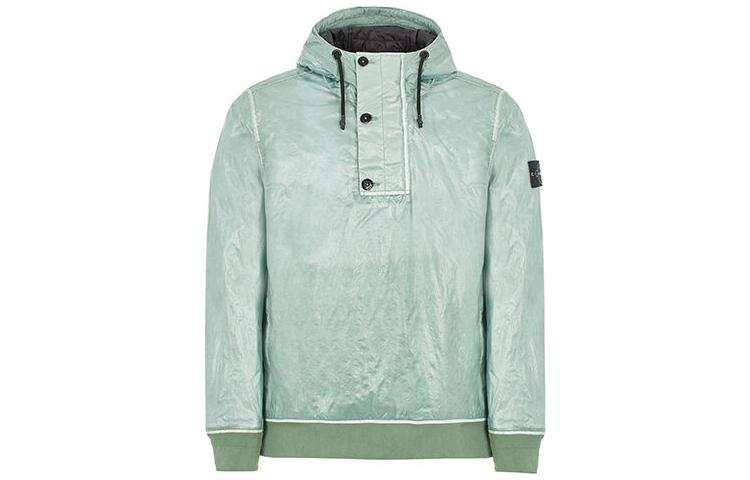STONE ISLAND Jackets Men's Light Green Hooded Non Detachable Moderate Other