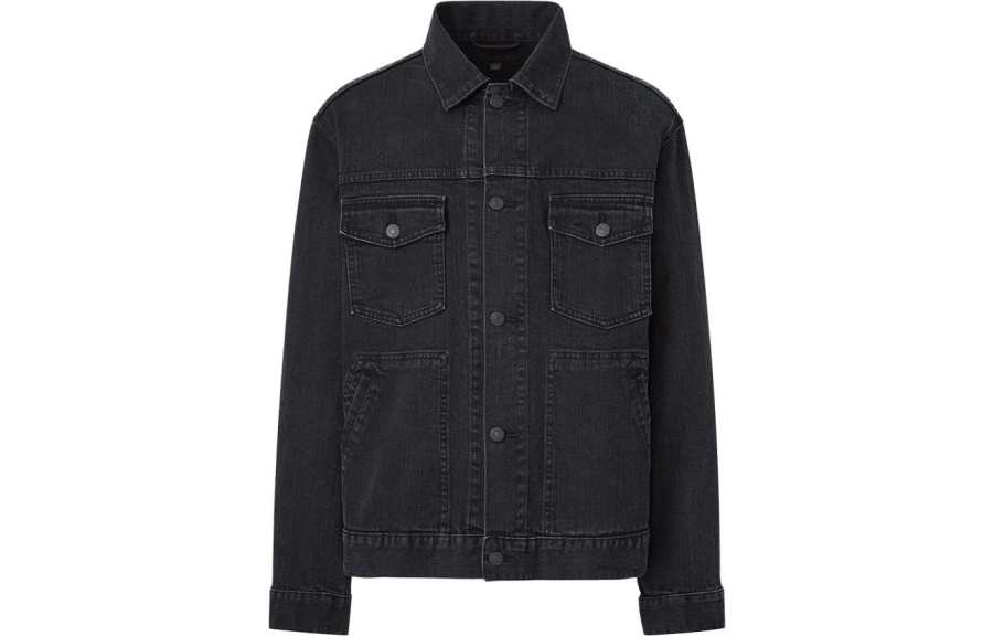 UNIQLO Jackets Unisex Dark Gray Lapel Moderate Other