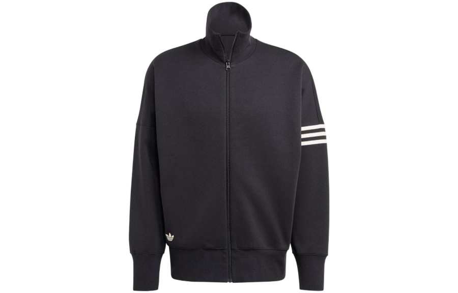 adidas originals Stripe Detailed Zipped Jacket