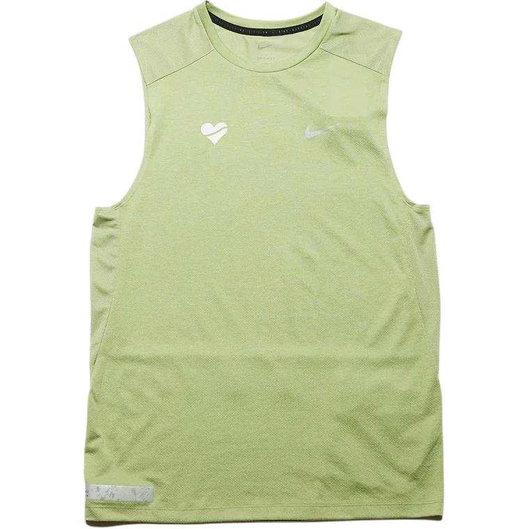 Nike Nike Tank Tops Men's Green Crew Neck Moderate Straight Fit