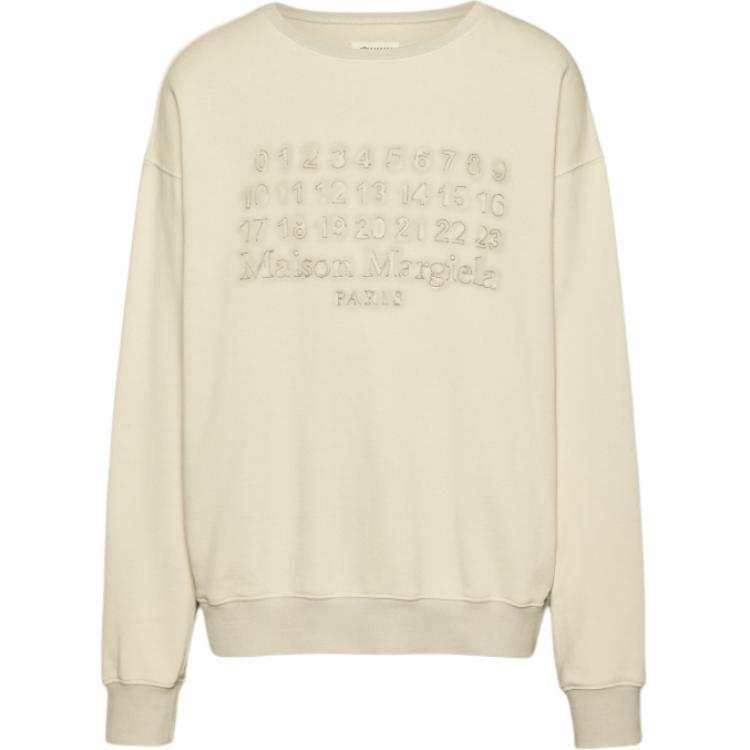 Maison Margiela Numbers Motifed Crewneck Sweatshirt