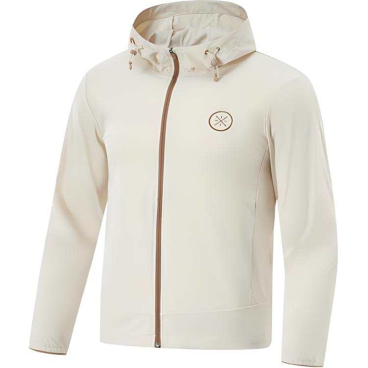 Li-Ning Li Ning Knitwear Men's Oat Gray Hooded Moderate