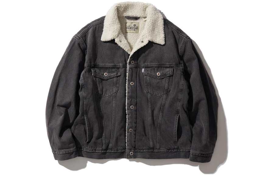 Levis Levis Jackets Men's Dark Gray Lapel Moderate Other