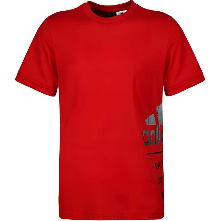 Adidas Adidas T Shirts Men's Red Crew Neck Moderate