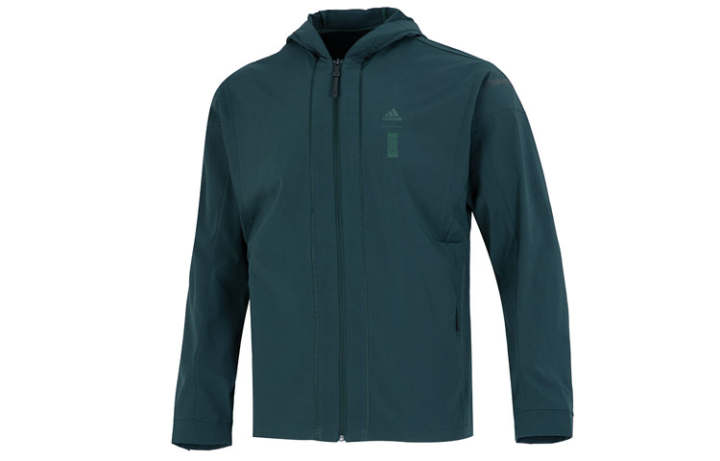 Adidas Adidas Jackets Men's Army Green Hooded Moderate Other