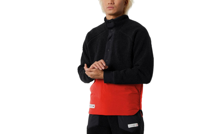 New Balance New Balance Jackets Men's Black Red Stand Collar Moderate