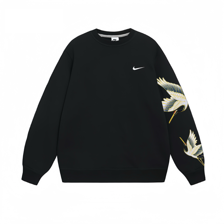 Nike Nike Sweatshirts Unisex Black Crew Neck Moderate Regular