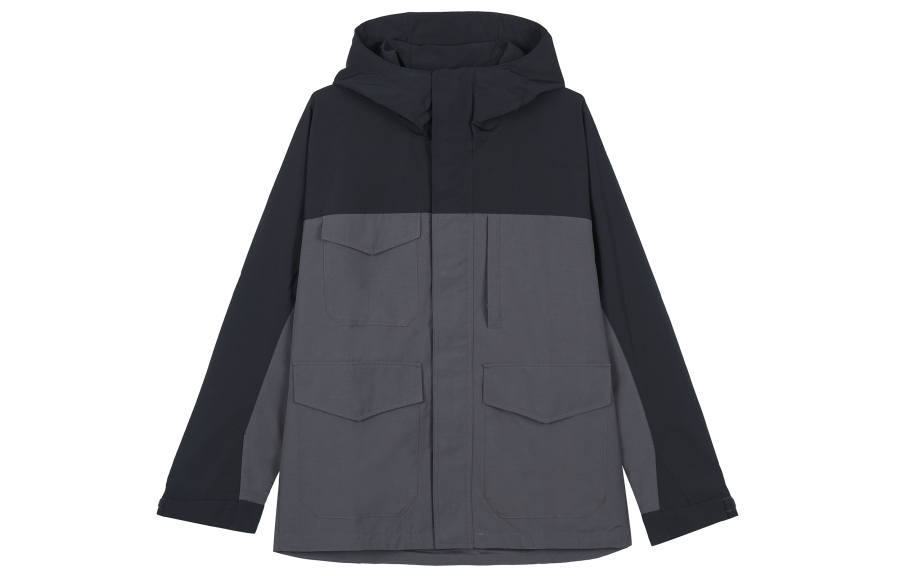 UNIQLO Jackets Unisex Black Hooded Moderate Other