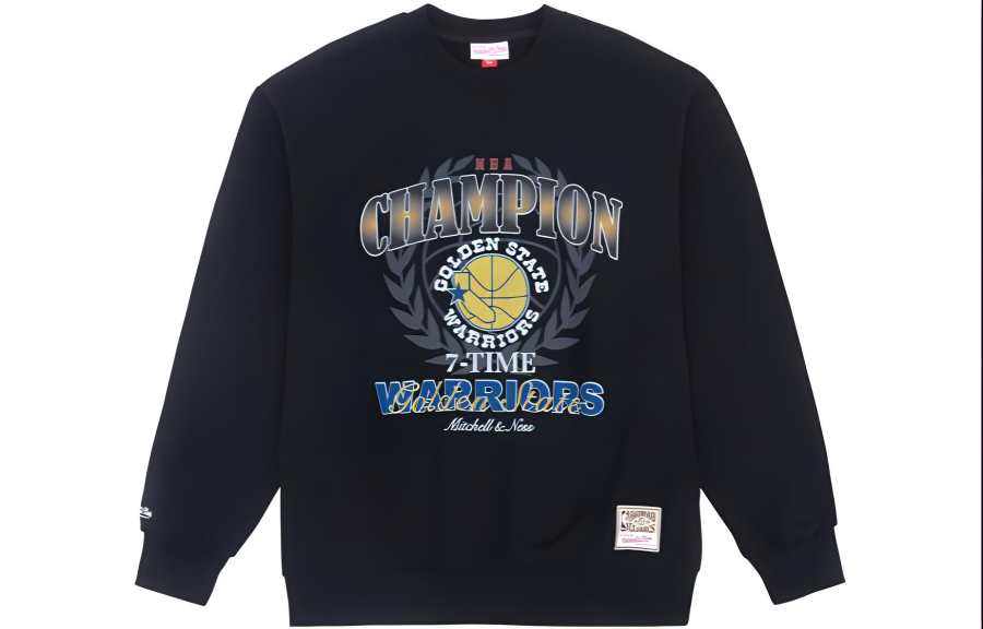Mitchell Ness Mitchell Ness Sweatshirts Unisex Black Crew Neck Thickened Other